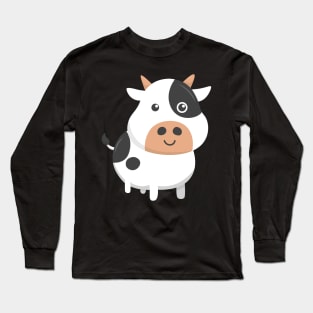 Adorable Cow & Cute Baby Calf Cow Lovers Long Sleeve T-Shirt